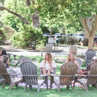 Family gathering at Wente Vineyards