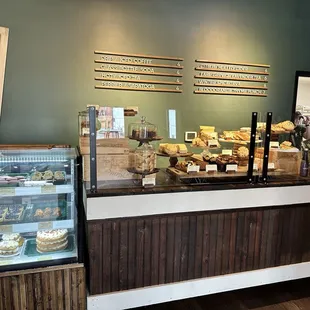 Bakery display and counter