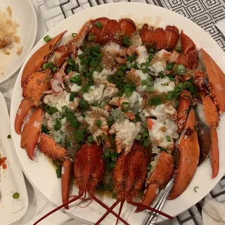 Steam Lobster with Garlic vermicelli noodle Dinner