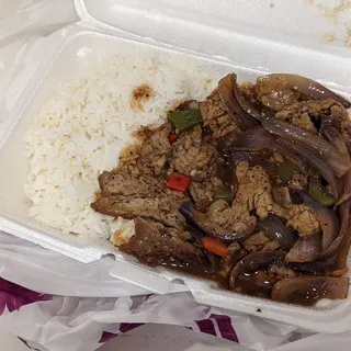 Green Pepper Beef with Black Bean Sauce Dinner