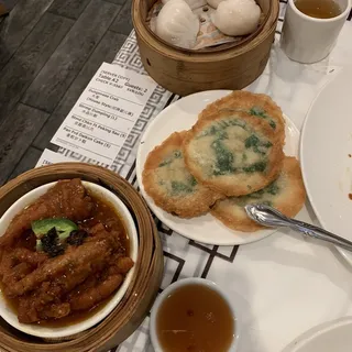 Fried Shrimp & Chive Dumplings Breakfast