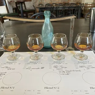 Making my limited edition blend!