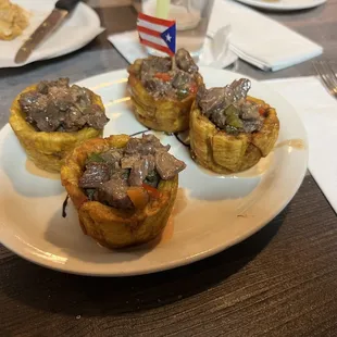 a plate of food on a table