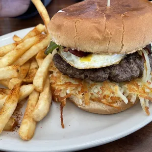 Breakfast burger