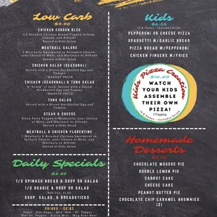 Low Carb Kids Daily Specials Desserts