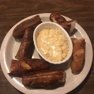 Pretzel Sticks and beer cheese