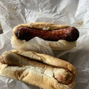 German brat and cheddar worst.