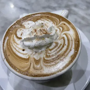 Medium size Mexican Mocha at Wescafe in Alameda.