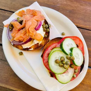 Bagel + lox