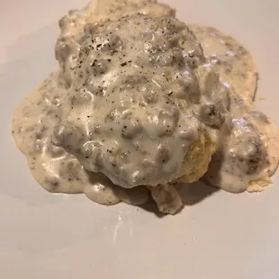 Great biscuits and gravy