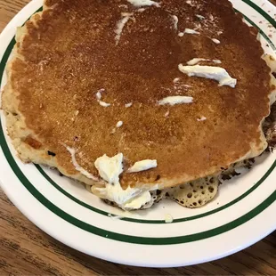 One pancake with margarine
