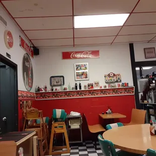 the interior of the restaurant