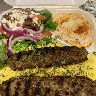 Kafta Kabob Plate