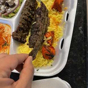 Kafta Kabob Plate