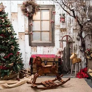 West 12 Ranch Studio: Birch Room, west end, Christmas 2017.