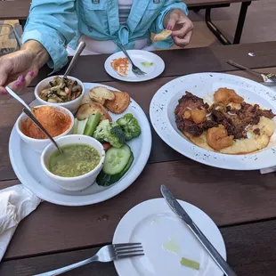 West 34 chicken and The To sampler.