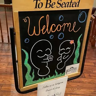 a welcome sign