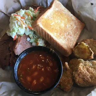 Sliced Smoked Brisket Sandwich