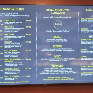 Menu as of 3/3/2023