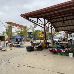 trucks parked in a lot
