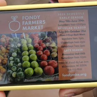 A card that a friend gave me where she works at.