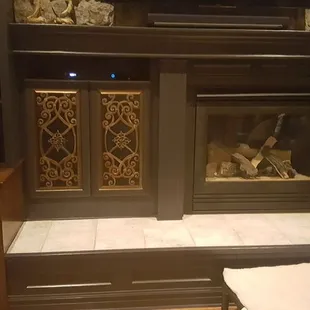 Hand - Faux Painted Iron Doors on Solid Raised Panel Doors