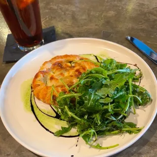 Zucchini and Onion Gallette! Nice flavors.