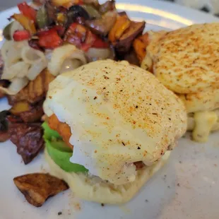 Buffalo Fried Chicken Benedict