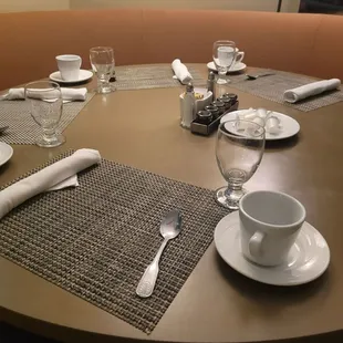a table setting
