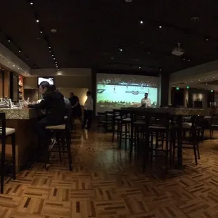 Inside the restaurant and bat