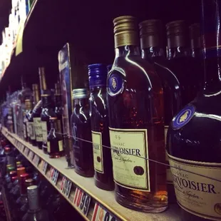 Wall of hard liquor