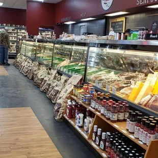 the inside of the store