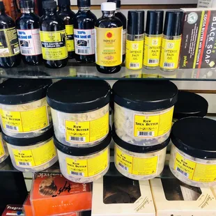 Come check out our store for awesome prices and great customer service.  Shea butter and Black Soap