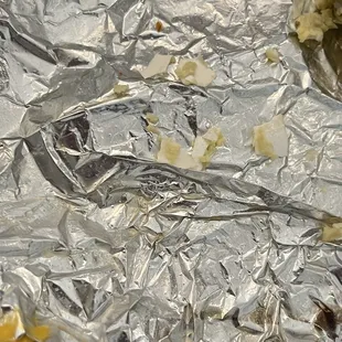 Eggshells in the breakfast sandwiches.