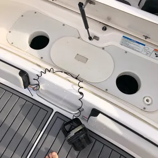 Clean outs left loose after service blown out and broke hatch cover disabling boat with my family in the Sacramento River current