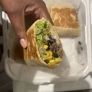 Giant Baja Burrito Asada
