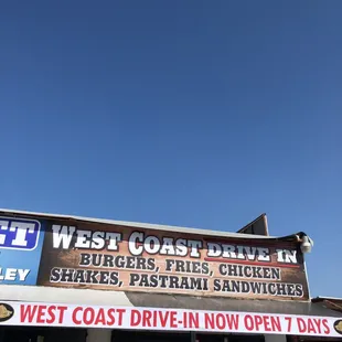 a sign for a fast food restaurant