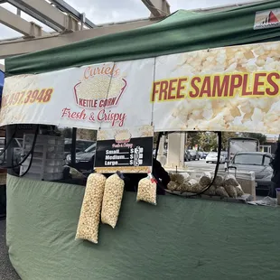 Kettle corn at Cupertino's Farmer's Market