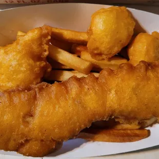 fish and chips, fish, food, seafood