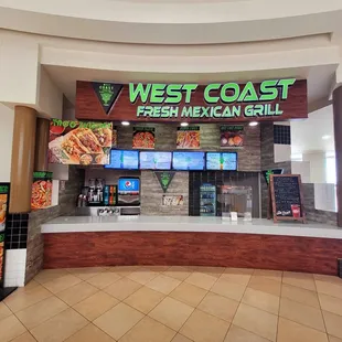 the interior of the restaurant