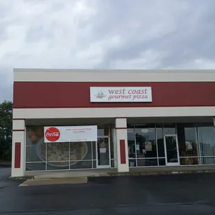 the front of the store