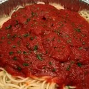 spaghetti and sauce
