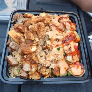 Trio with choice of sauces!