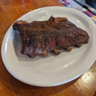 1/2 rack of ribs, part of the Sampler plate