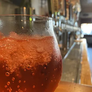 A Shirley Temple in a fancy glass