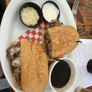 Prime Rib Dip Sandwich