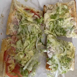 Chicken sandwich with swiss.