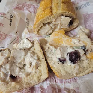 The supposed Chicken Salad Sandwich.