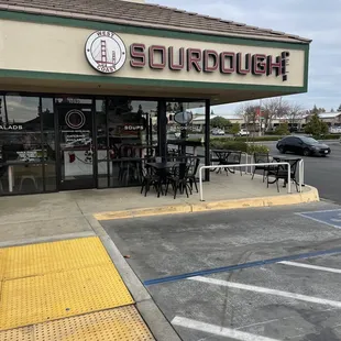 outside