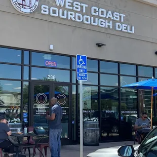 outside of a restaurant